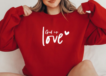 God is Love Red Sweater