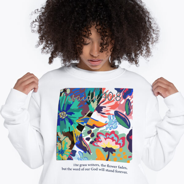 Isaiah 40:8 Pullover Hoodie/Sweater for Women - Image 2