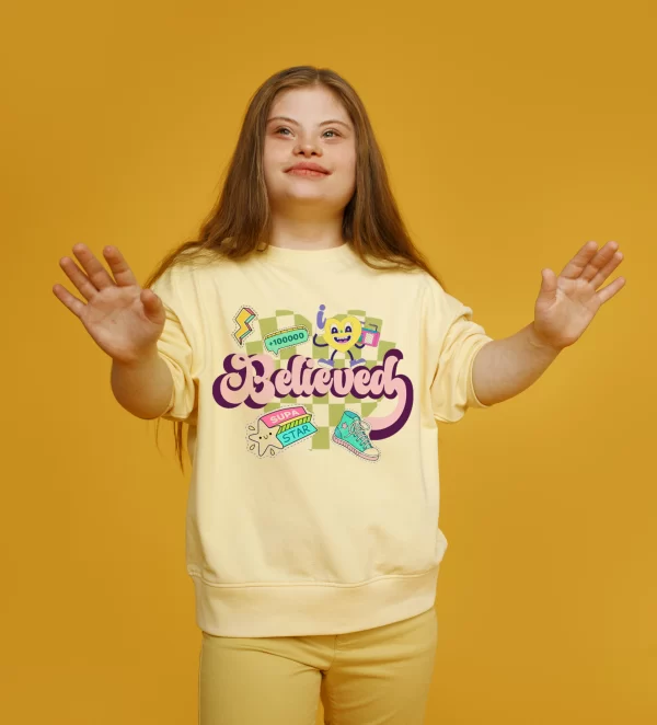 'I Believed' Faithful & Capable - Yellow T-Shirt for Girls